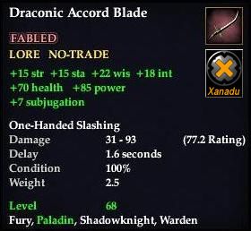 Draconic Accord Blade
