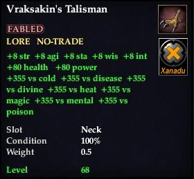 Vraksakin's Talisman