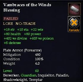 Vambraces of the Winds Blessing