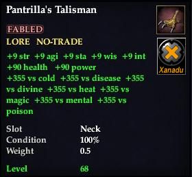 Pantrilla's Talisman