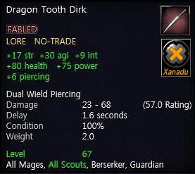 Dragon Tooth Dirk*
