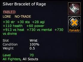 Silver Bracelet of Rage