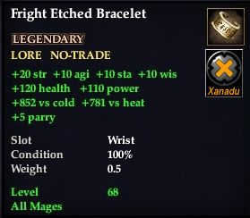 Fright Etched Bracelet