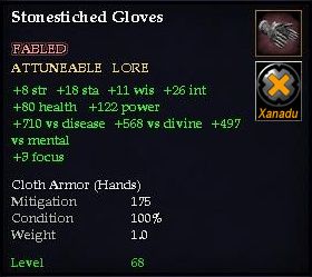 Stonestiched Gloves