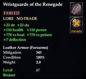Wristguards of the Renegade